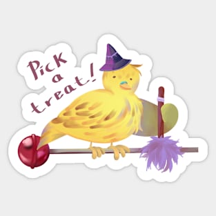 Halloween Bird - Pick a treat! Sticker